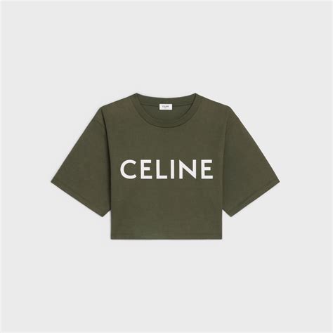 celine t-shirt white|Celine cropped t shirt.